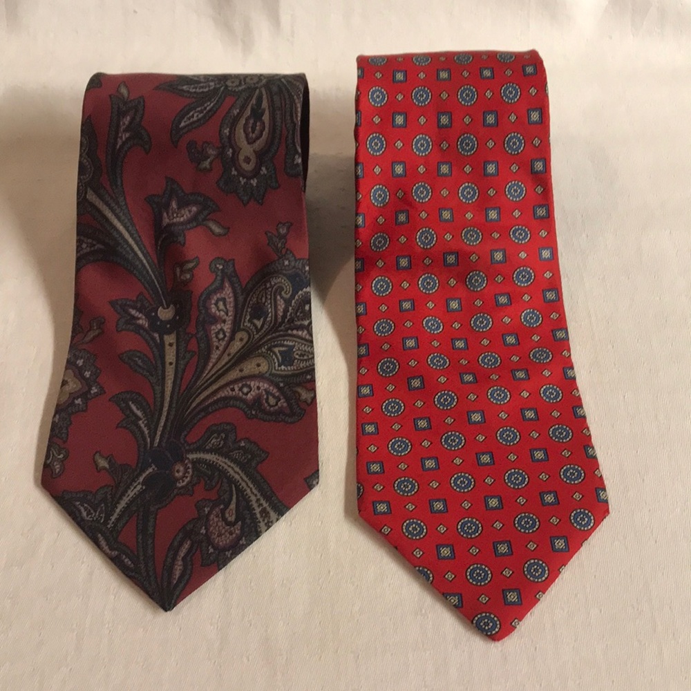2 Stafford Mens Silk Ties